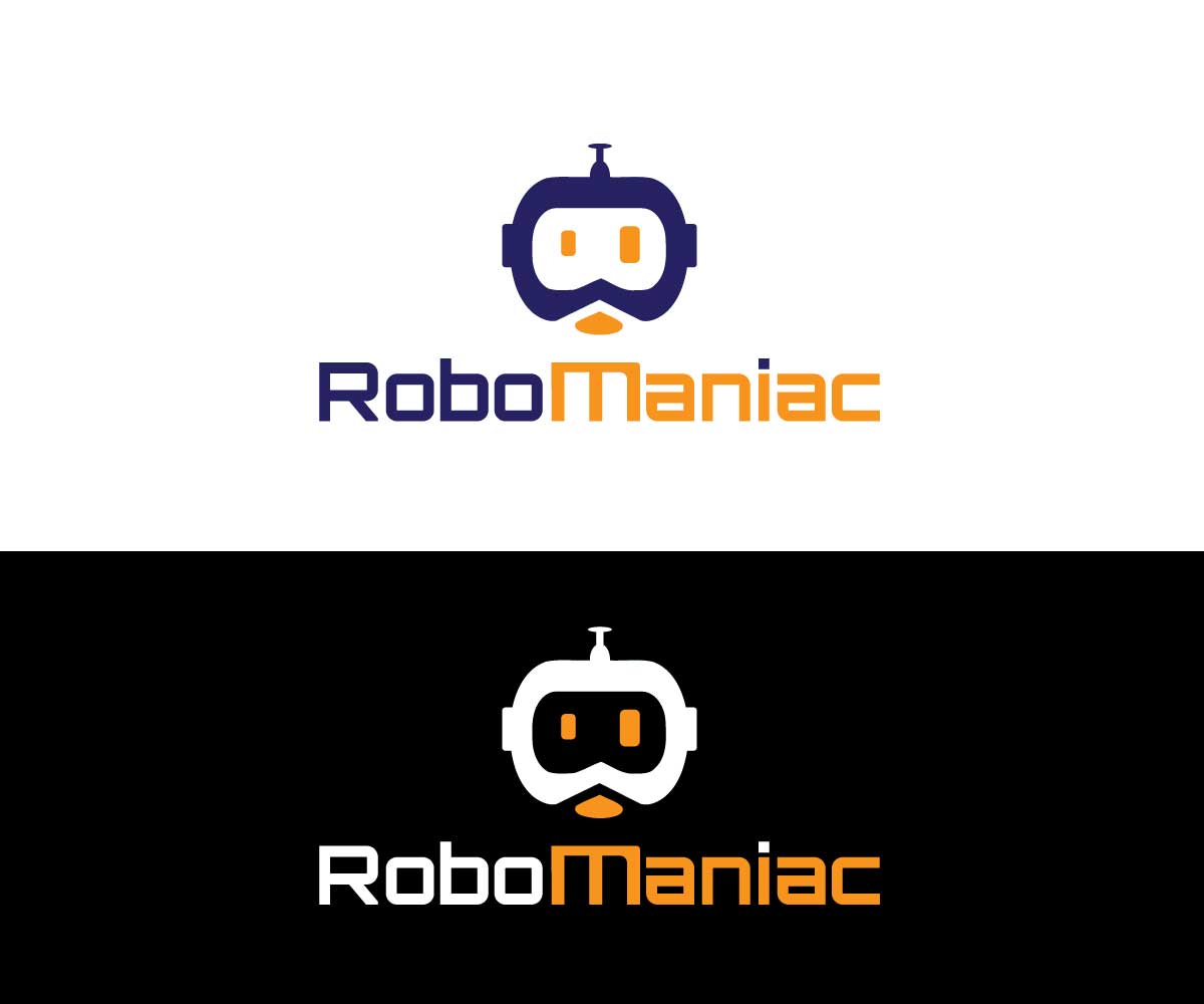 Diseño de Logo por johnnyblackman para Robomaniac | Diseño #13220761
