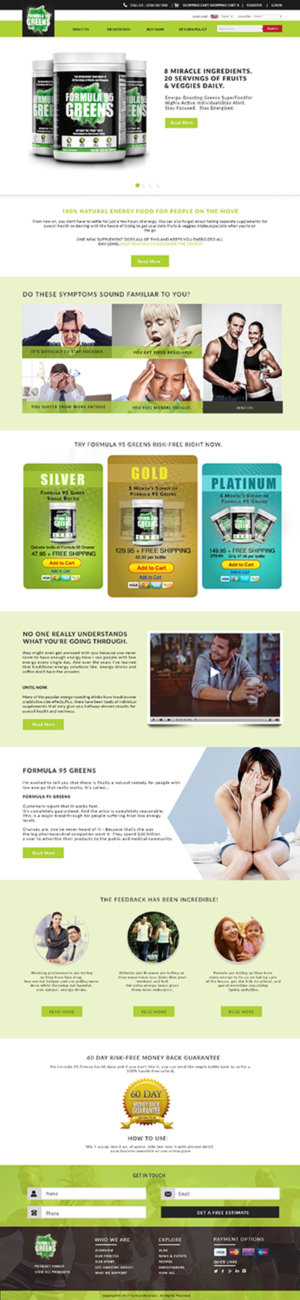Nutritional Supplement Brand in Need of a Website Cleanse! | Web Design by bdesigner9