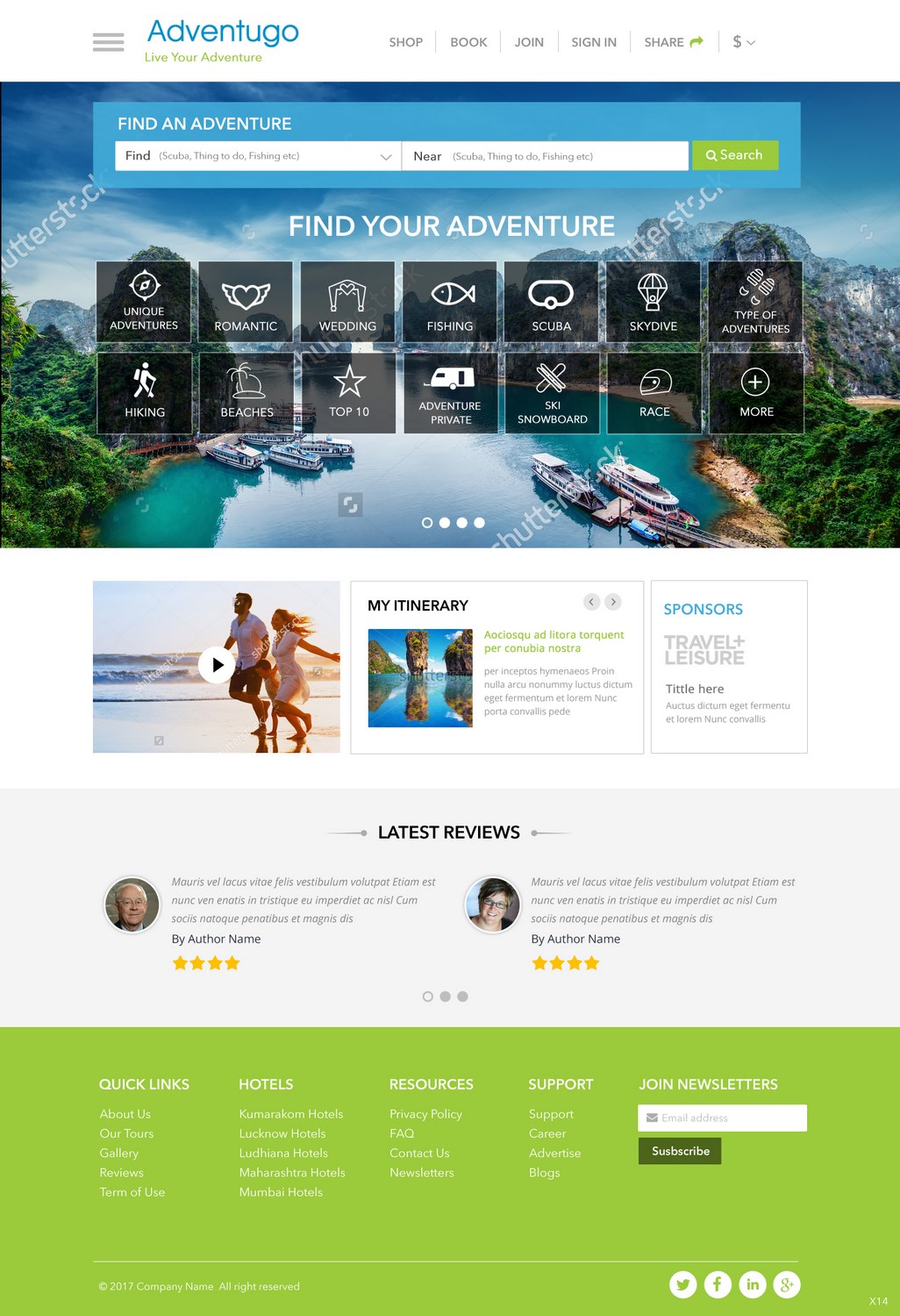 Web Design by pb for Adventugo Inc. | Design #13237293