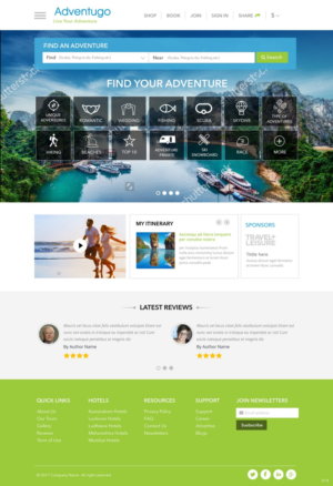 Web Design by pb for Adventugo Inc. | Design: #13237293