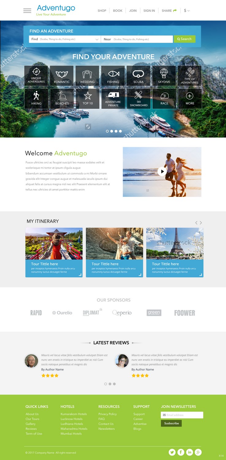 Web Design by pb for Adventugo Inc. | Design: #13301622