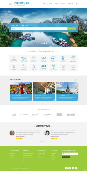 Web Design par pb pour Adventugo Inc. | Design : #13334552