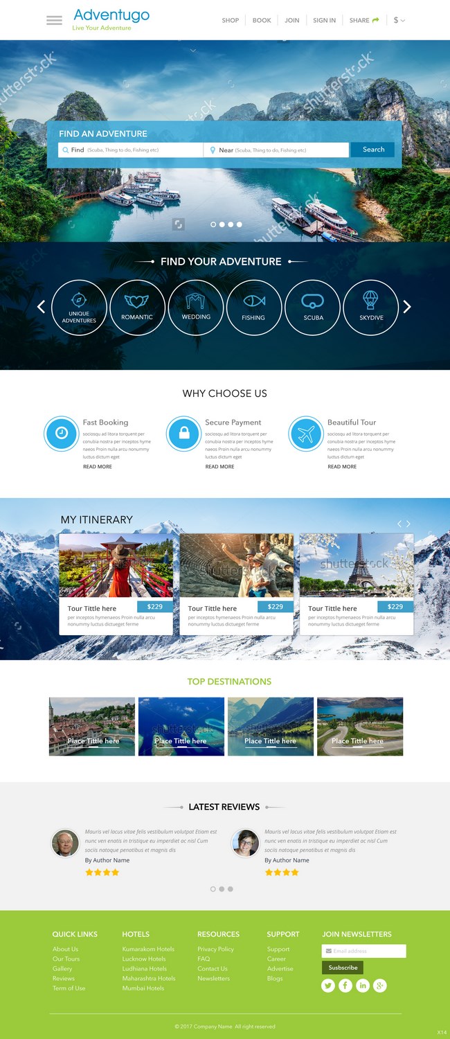 Web Design par pb pour Adventugo Inc. | Design #13334554