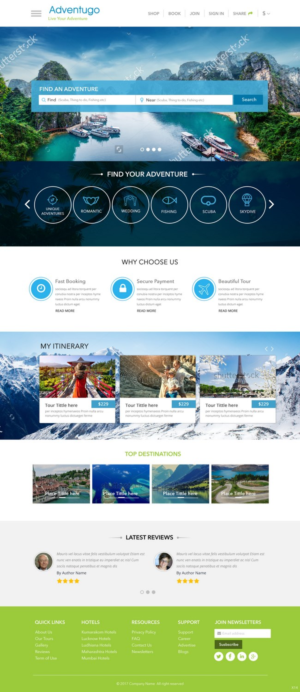 Web Design by pb for Adventugo Inc. | Design: #13334554