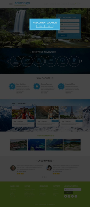 Web Design par pb pour Adventugo Inc. | Design : #13379765
