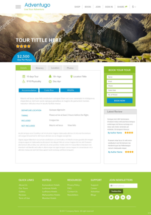 Web Design by pb for Adventugo Inc. | Design: #13379768