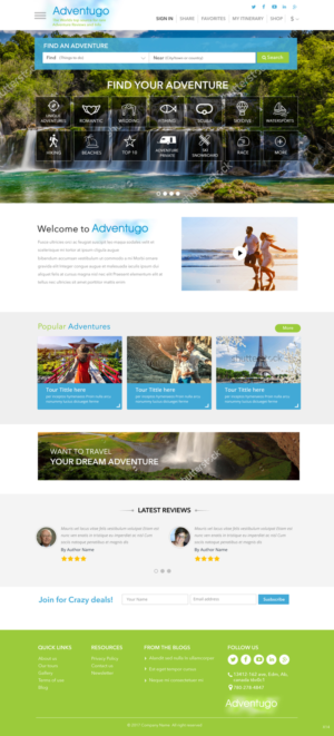 Web Design by pb for Adventugo Inc. | Design: #13437652