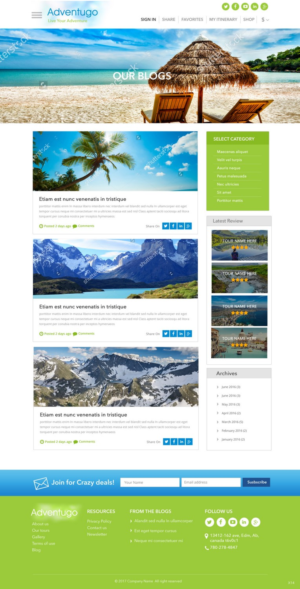 Web Design by pb for Adventugo Inc. | Design: #13574088