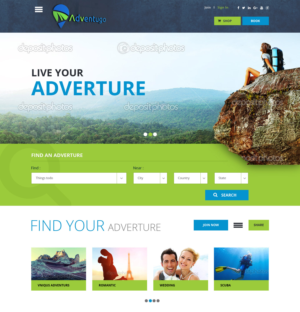 Web Design par Sujit Banerjee pour Adventugo Inc. | Design : #13311369