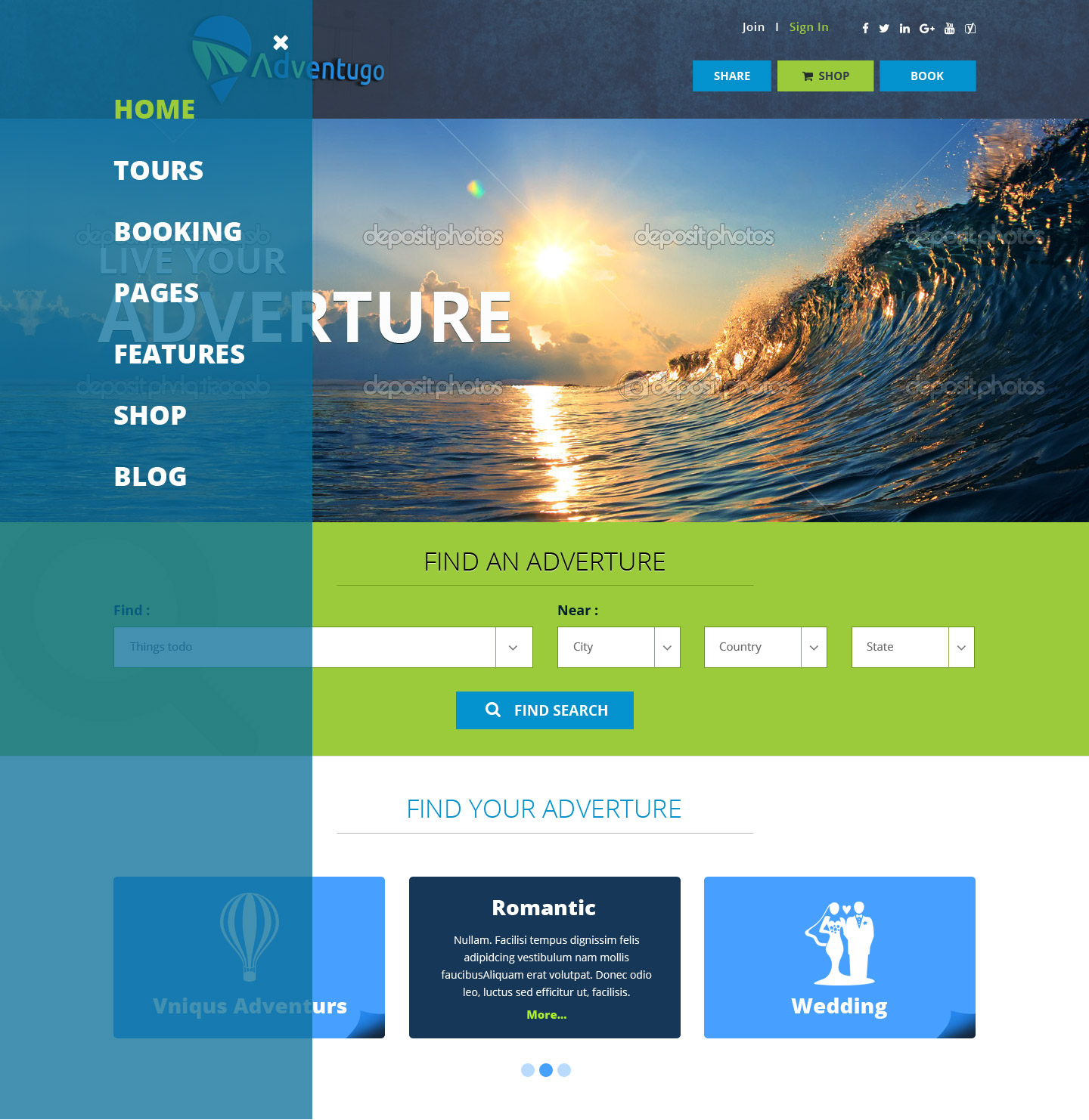 Web Design par Sujit Banerjee pour Adventugo Inc. | Design #13371949