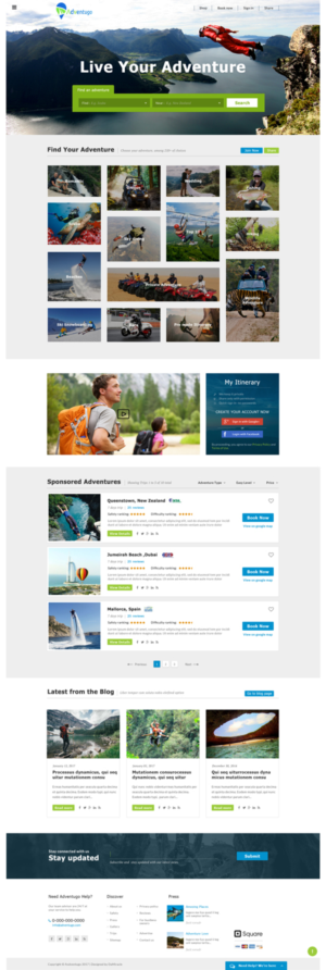 Web Design by Da Miracle for Adventugo Inc. | Design #13401347