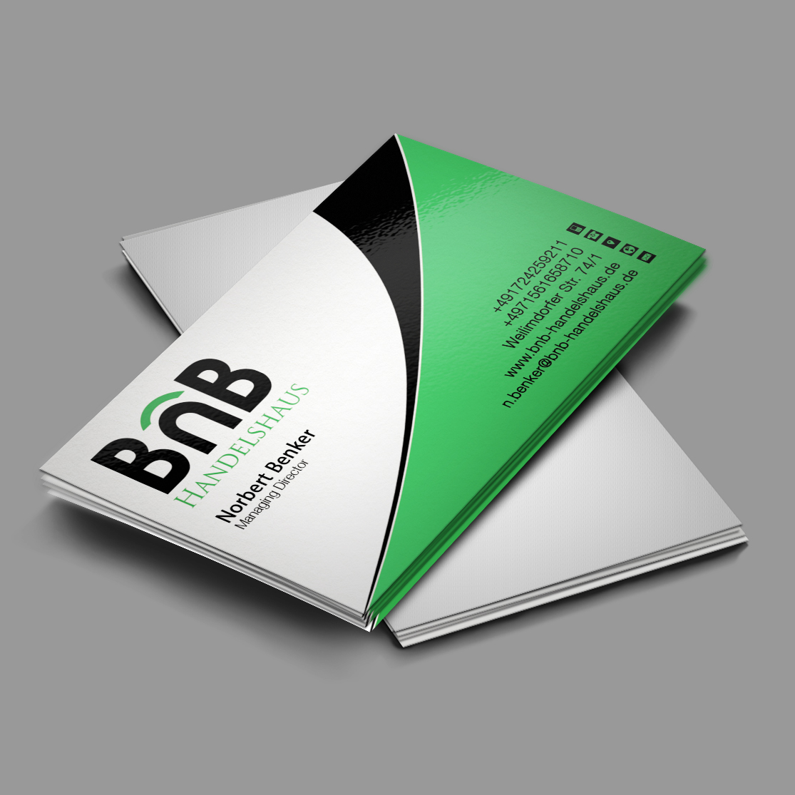 Business Card Design by Pixi Dust for BnB Handelshaus | Design #13232102