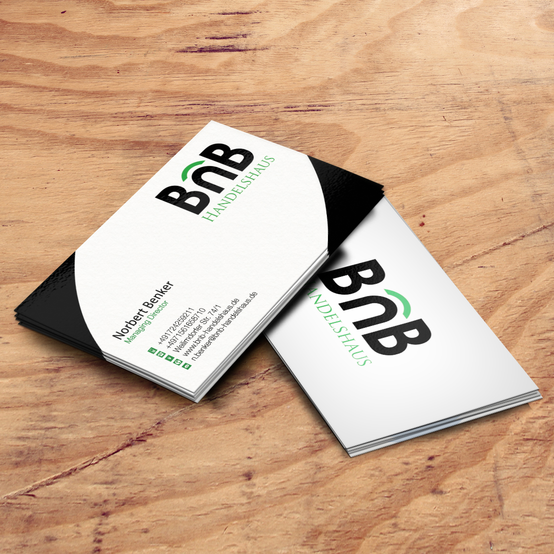 Business Card Design by Pixi Dust for BnB Handelshaus | Design #13232115