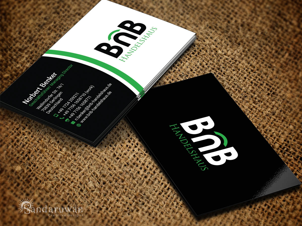 Business Card Design by Sandaruwan for BnB Handelshaus | Design #13311904