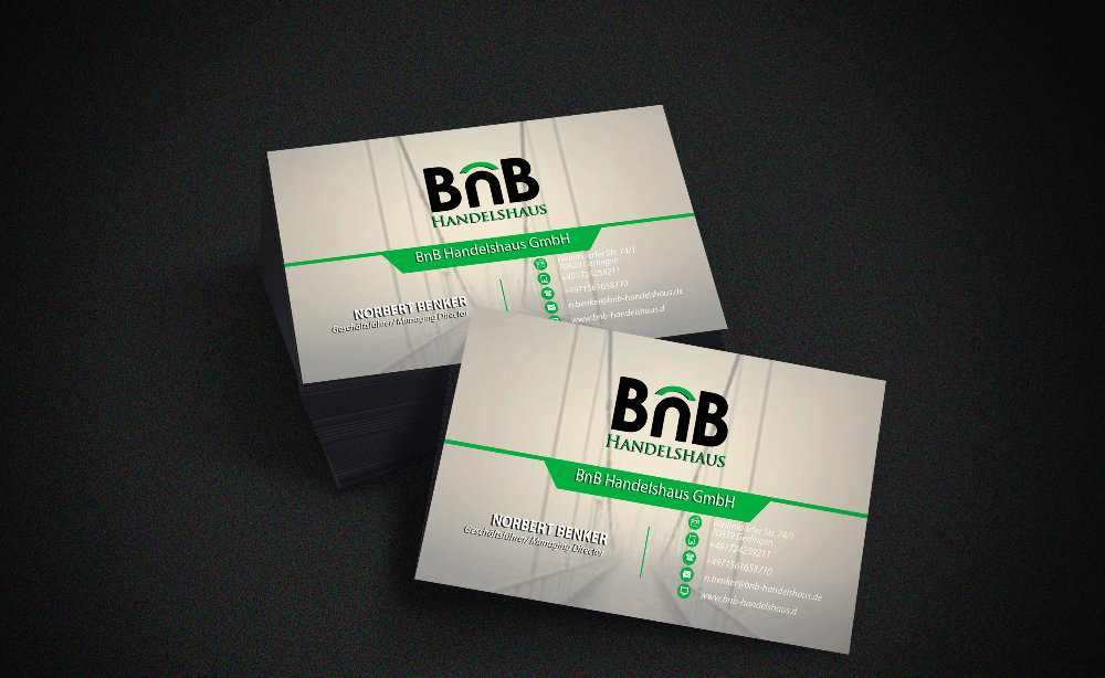 Business Card Design by dacke011 for BnB Handelshaus | Design #13223682