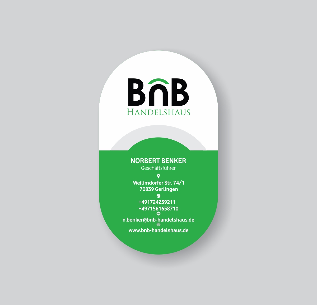 Business Card Design by creativeride for BnB Handelshaus | Design #13245084