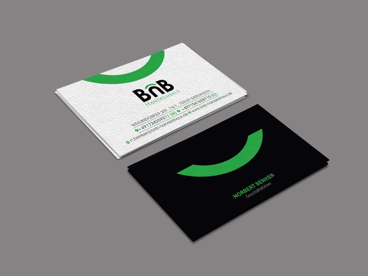 Business Card Design by creativeride for BnB Handelshaus | Design #13297049