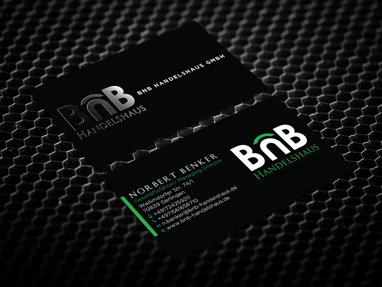 Business Card Design by Verified artistry for BnB Handelshaus | Design #13332866