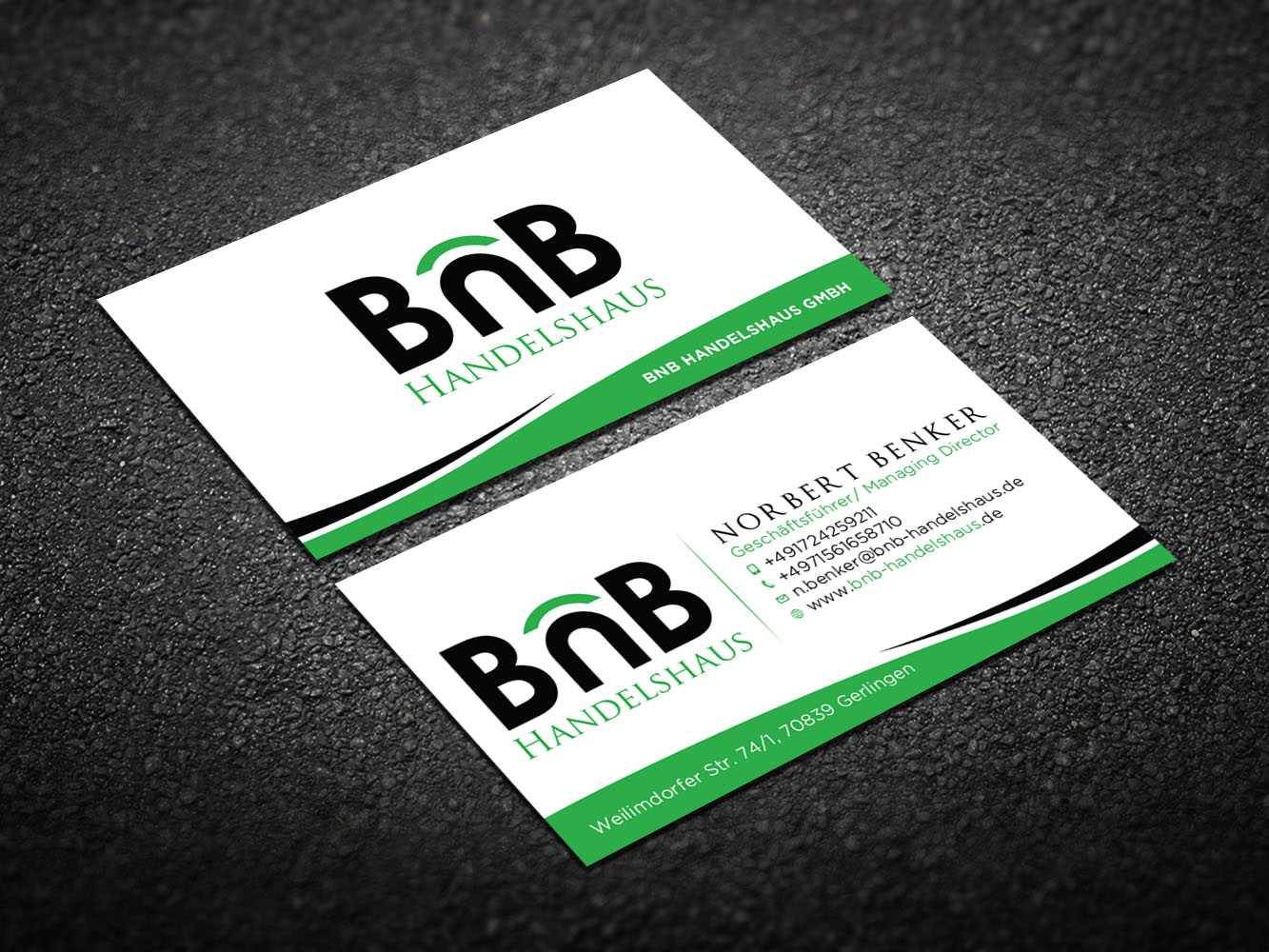 Design de Carte de Visite par Verified artistry pour BnB Handelshaus | Design #13334408