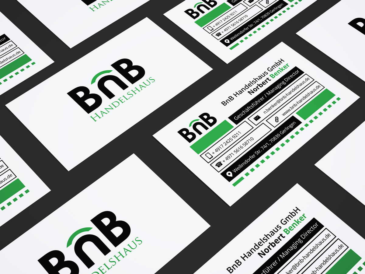 Business Card Design by JK18 for BnB Handelshaus | Design #13231057