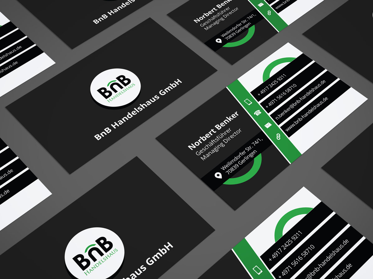 Business Card Design by JK18 for BnB Handelshaus | Design #13231100