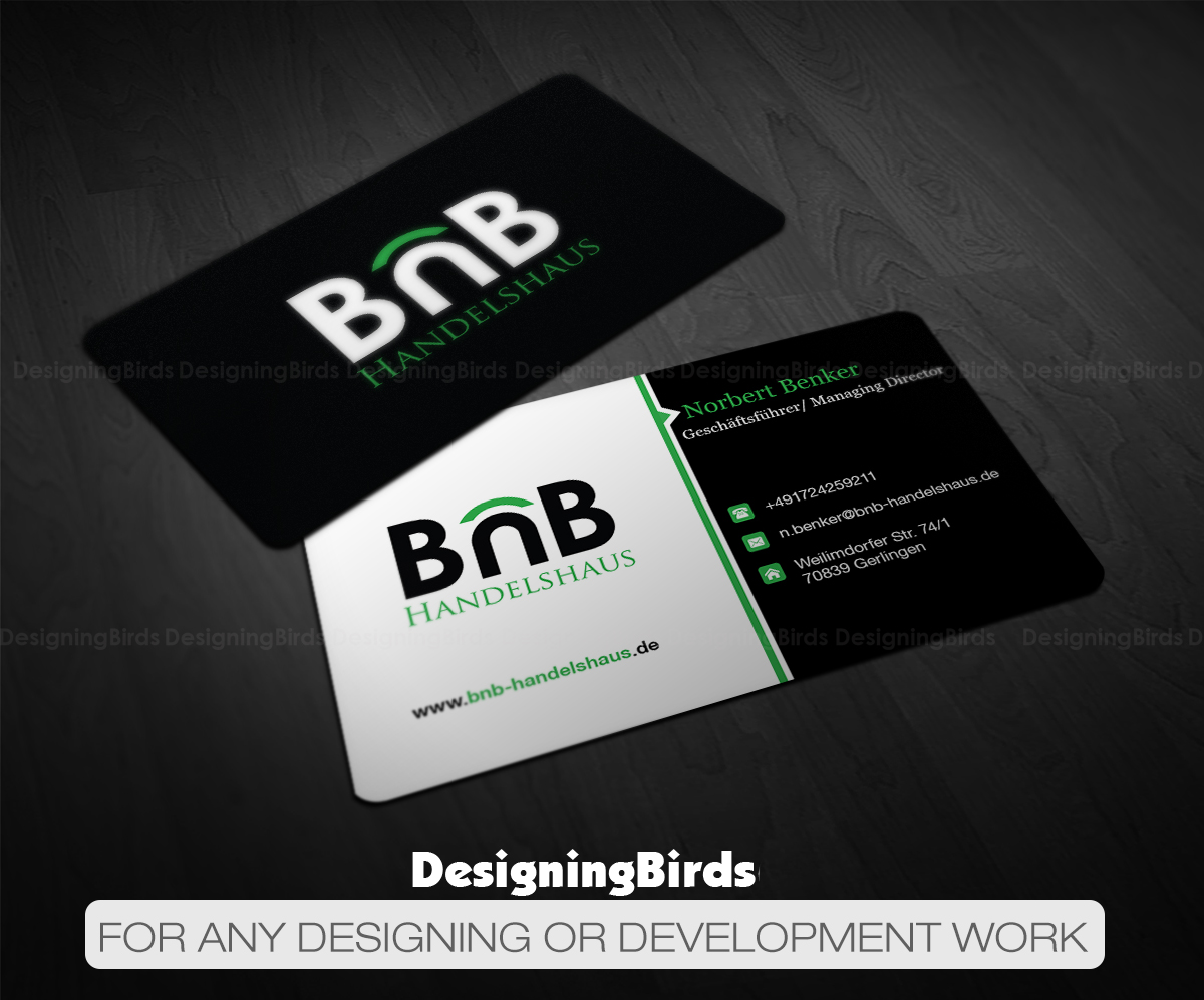Design de Carte de Visite par Designing Birds pour BnB Handelshaus | Design #13227047