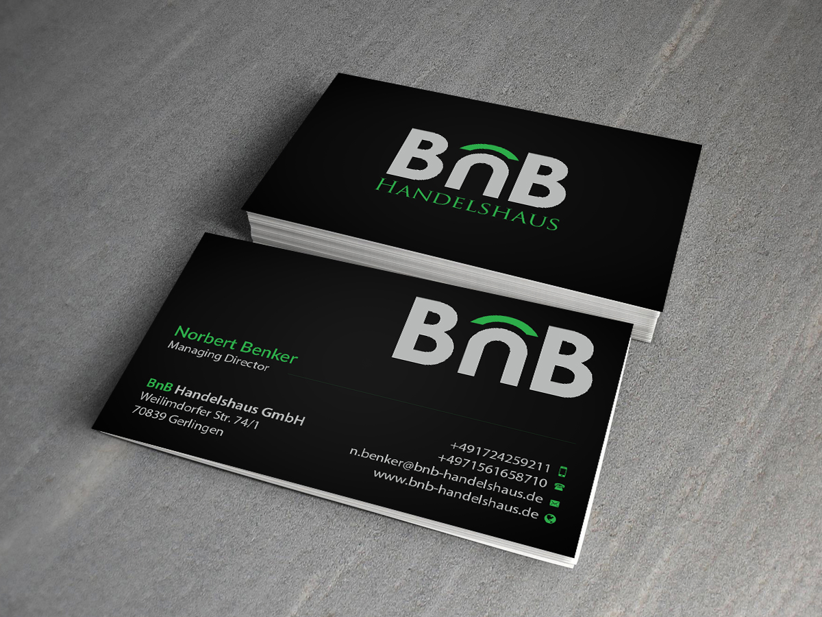 Visitenkarten-Design von Creations Box 2015 für BnB Handelshaus | Design #13238512