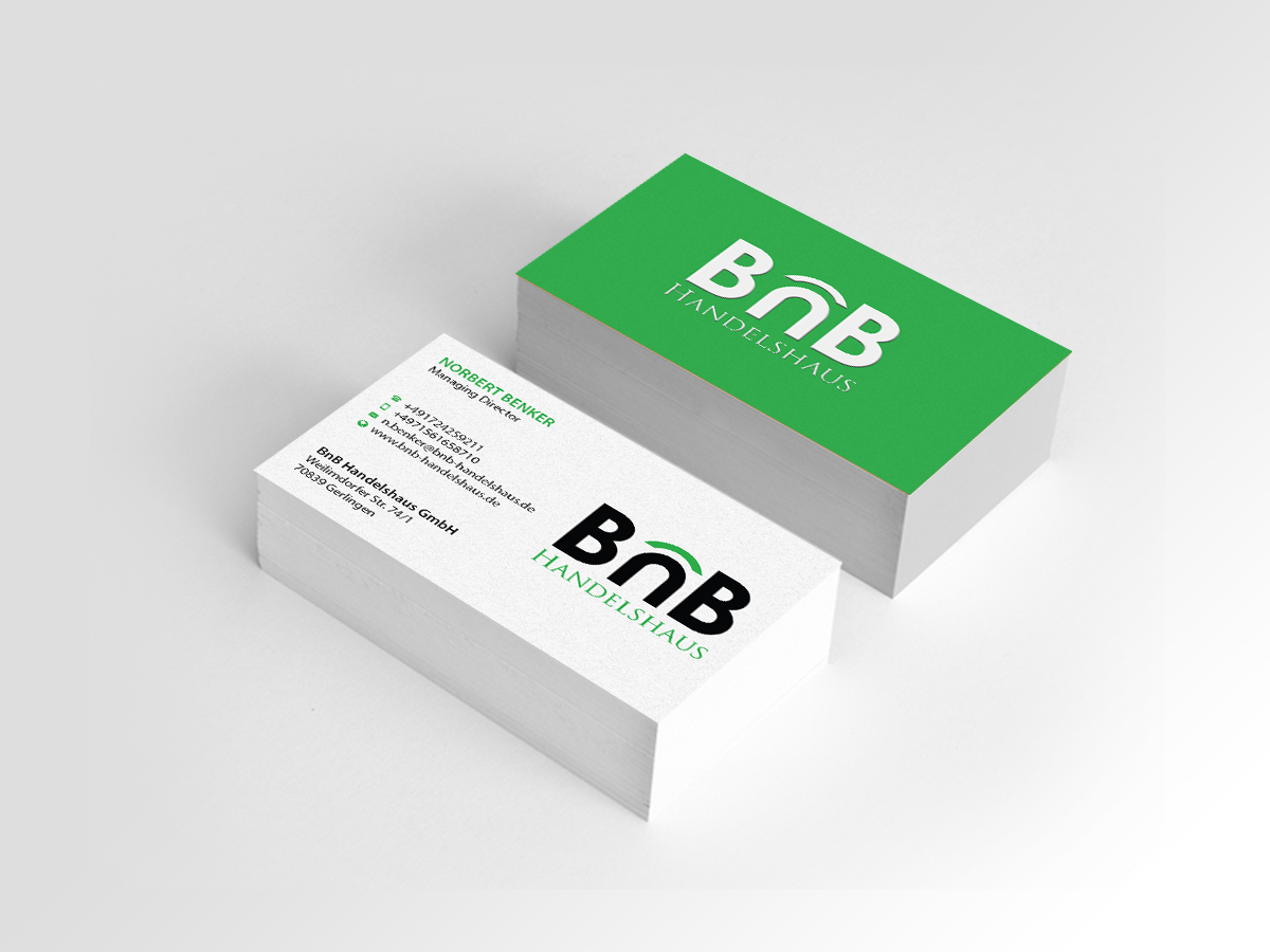Business Card Design by Creations Box 2015 for BnB Handelshaus | Design #13238515
