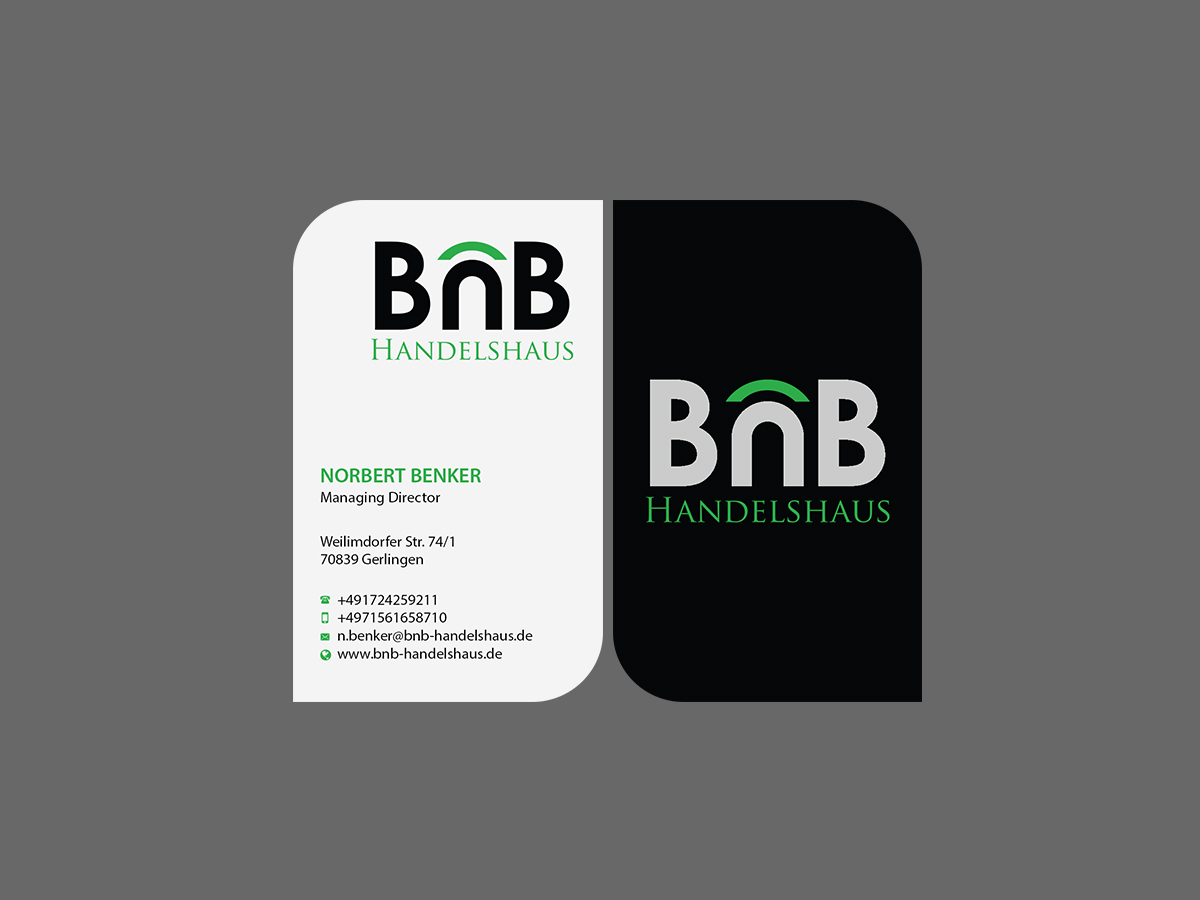 Business Card Design by Creations Box 2015 for BnB Handelshaus | Design #13238522