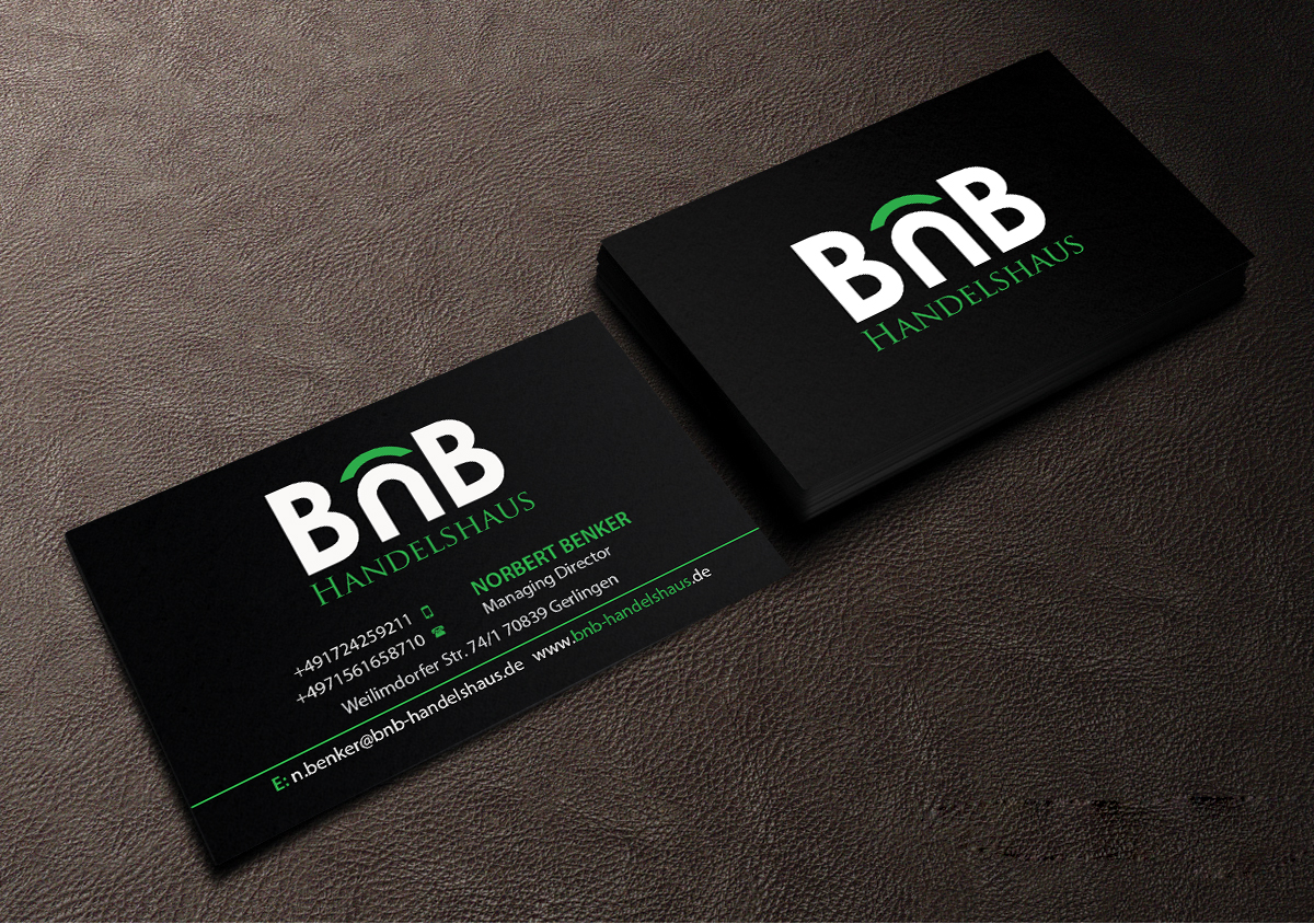 Business Card Design by Creations Box 2015 for BnB Handelshaus | Design #13238525