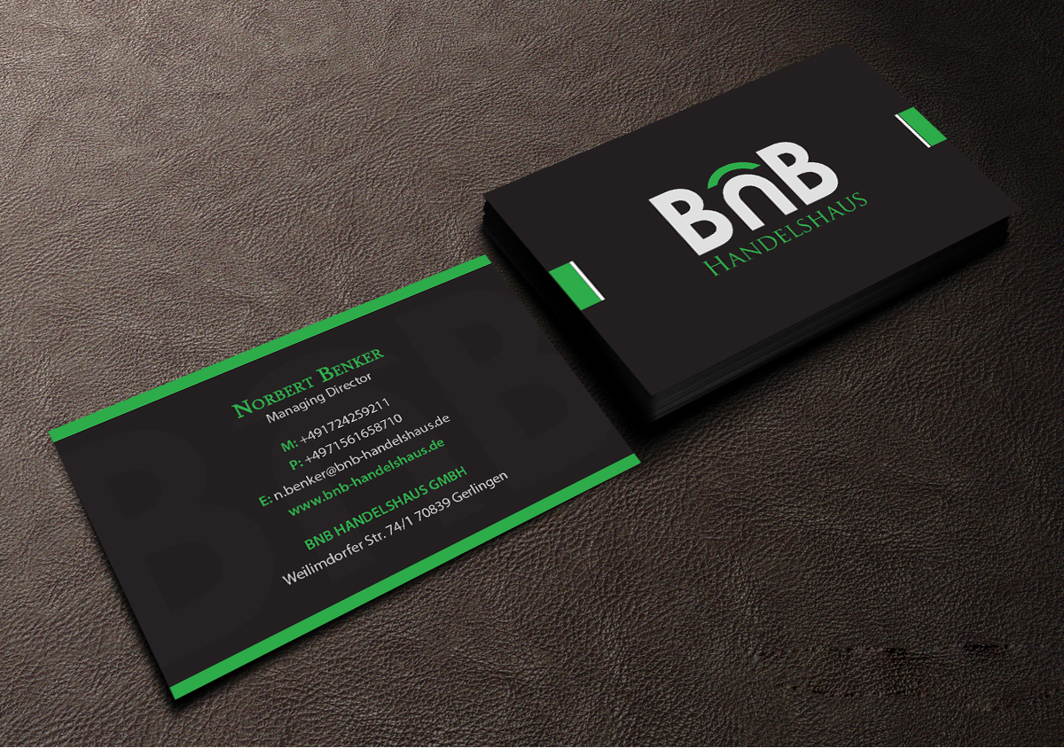 Business Card Design by Creations Box 2015 for BnB Handelshaus | Design #13238527