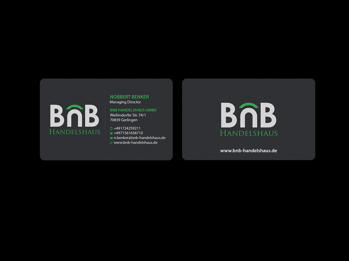 Business Card Design by Creations Box 2015 for BnB Handelshaus | Design #13238530