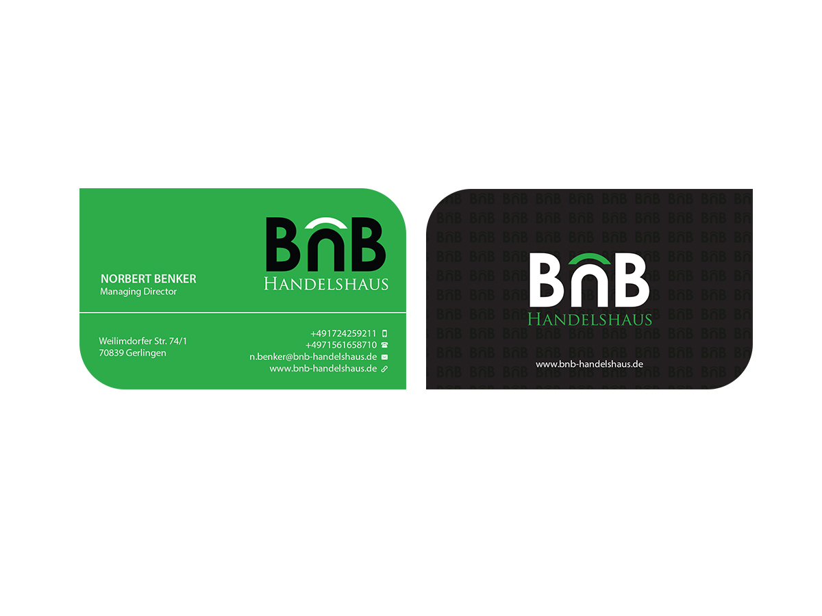 Business Card Design by Creations Box 2015 for BnB Handelshaus | Design #13238534