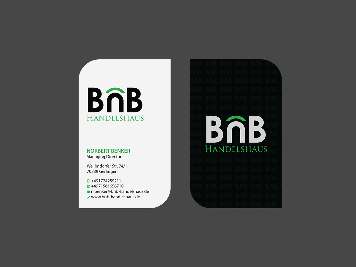 Business Card Design by Creations Box 2015 for BnB Handelshaus | Design #13238536