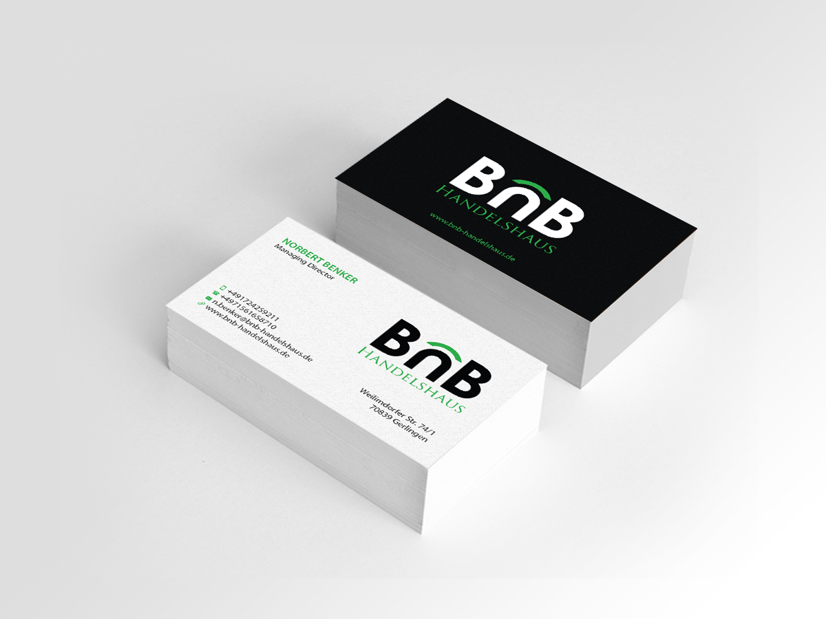 Business Card Design by Creations Box 2015 for BnB Handelshaus | Design #13238537