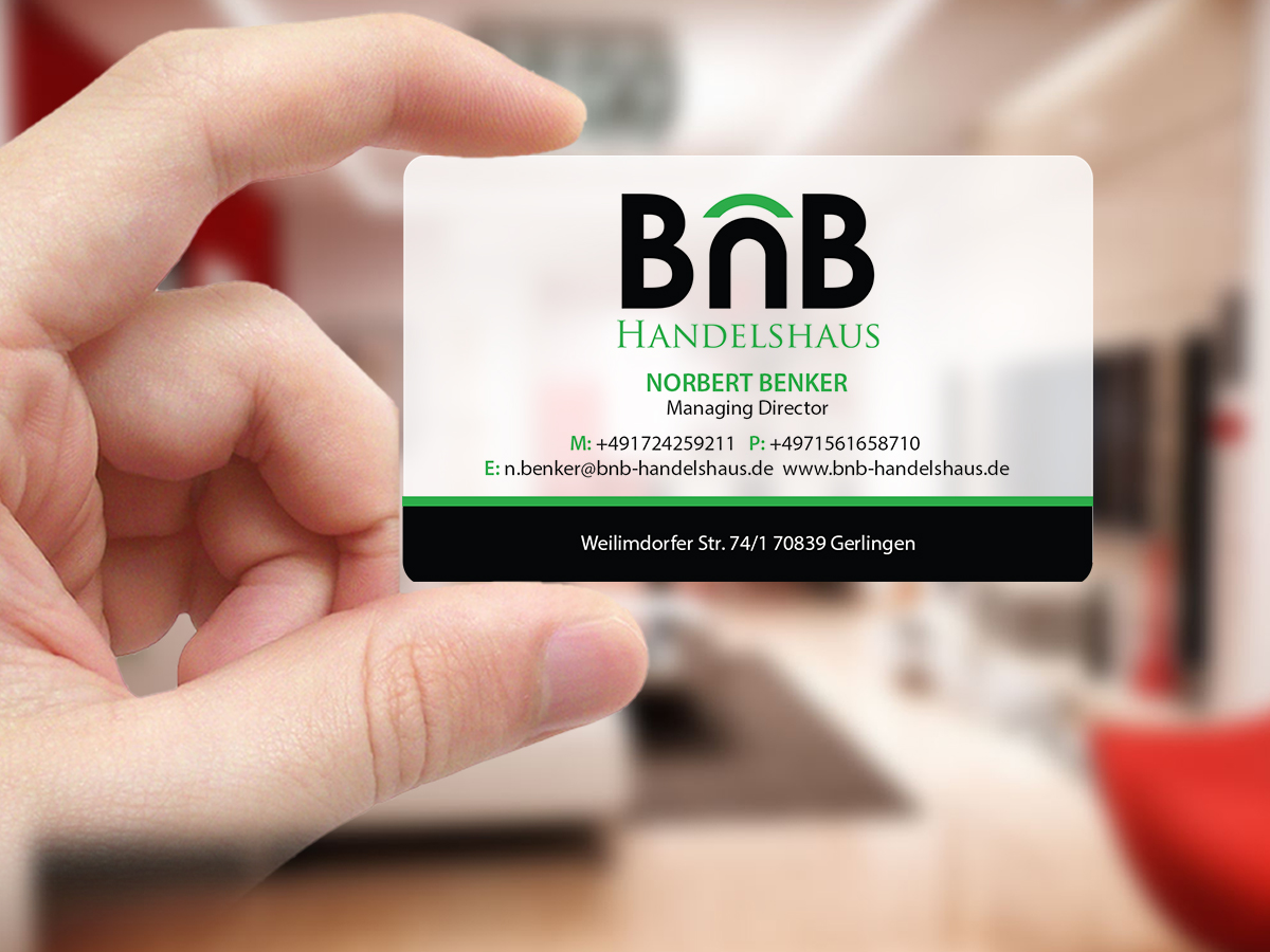 Business Card Design by Creations Box 2015 for BnB Handelshaus | Design #13238558