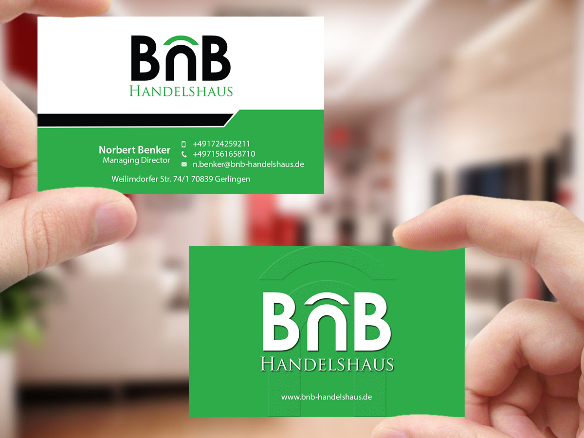 Visitenkarten-Design von Creations Box 2015 für BnB Handelshaus | Design #13238559