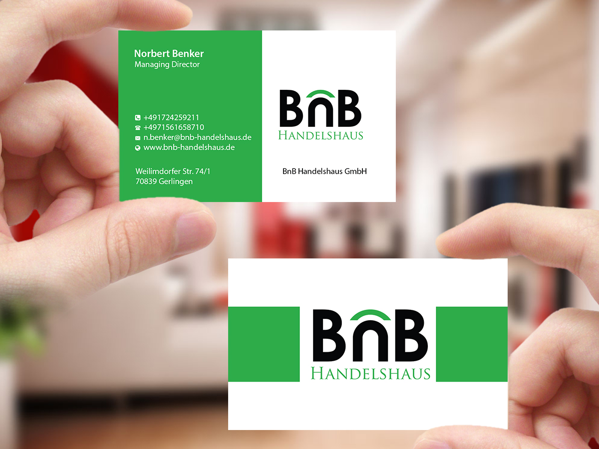 Business Card Design by Creations Box 2015 for BnB Handelshaus | Design #13238564