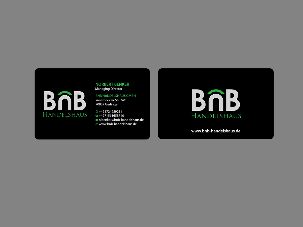Visitenkarten-Design von Creations Box 2015 für BnB Handelshaus | Design #13302335