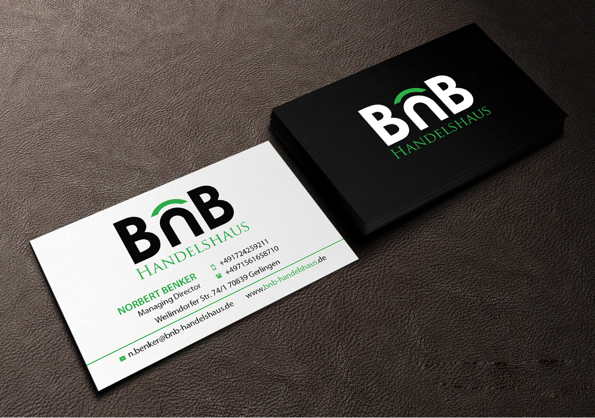 Visitenkarten-Design von Creations Box 2015 für BnB Handelshaus | Design #13302338