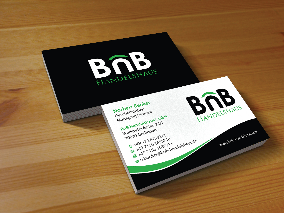 Visitenkarten-Design von Creations Box 2015 für BnB Handelshaus | Design #13314182