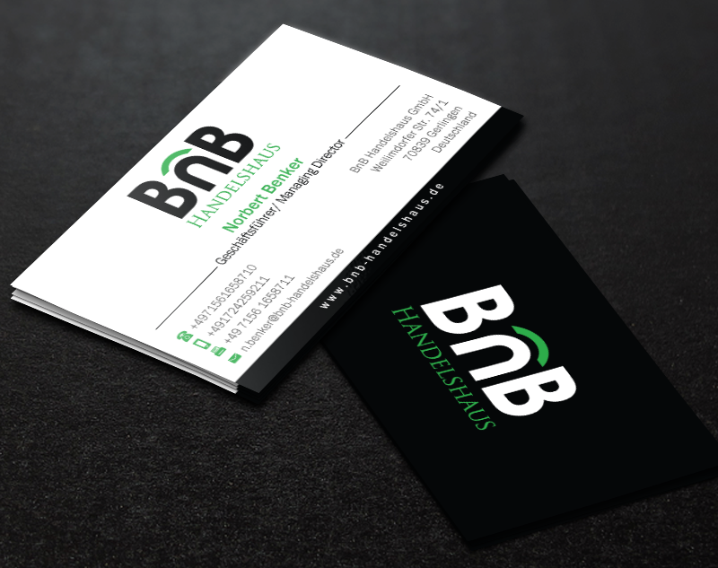 Business Card Design by Brand aid for BnB Handelshaus | Design #13306700