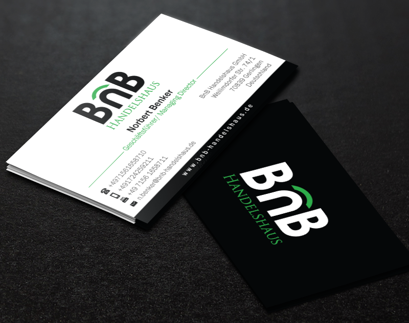 Business Card Design by Brand aid for BnB Handelshaus | Design #13306701