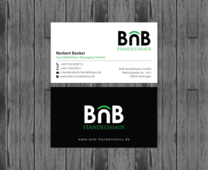 Business Card Design by chandrayaan.creative for BnB Handelshaus | Design: #13232350