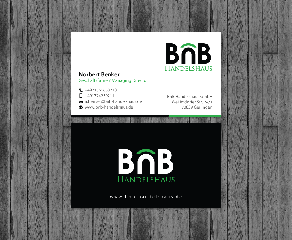 Business Card Design by chandrayaan.creative for BnB Handelshaus | Design #13232381