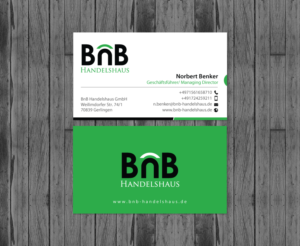 Business Card Design by chandrayaan.creative for BnB Handelshaus | Design: #13232383
