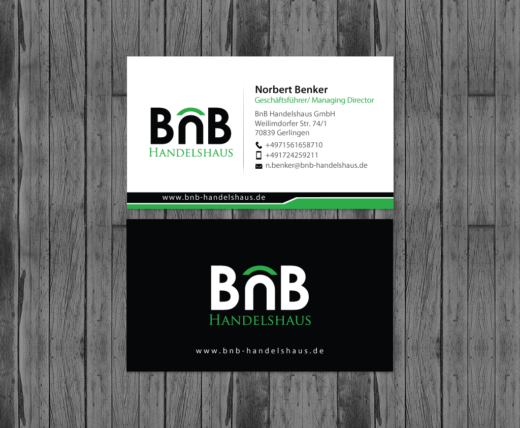 Business Card Design by chandrayaan.creative for BnB Handelshaus | Design #13232414