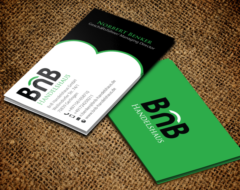 Diseño de Tarjeta de Presentación por chandrayaan.creative para BnB Handelshaus | Diseño #13233417