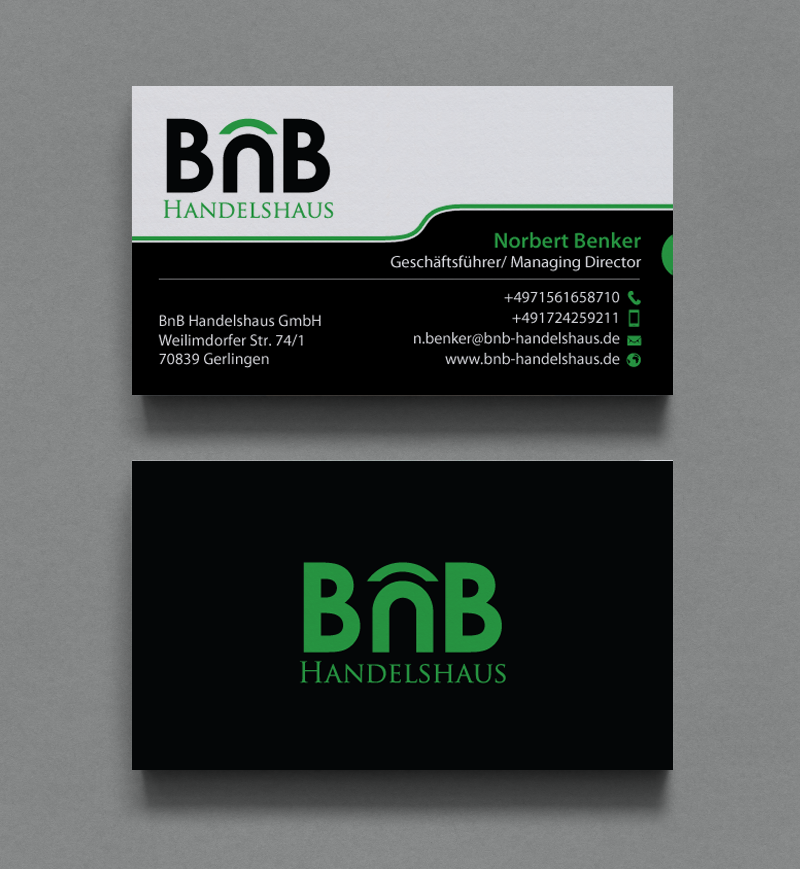 Design de Carte de Visite par chandrayaan.creative pour BnB Handelshaus | Design #13233532
