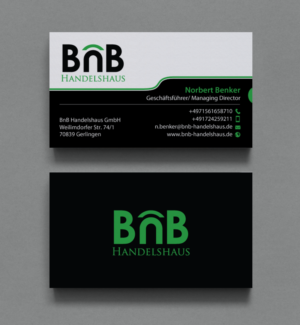 Diseño de Tarjeta de Presentación por chandrayaan.creative para BnB Handelshaus | Diseño: #13233532